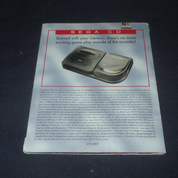 Eternal Champions for Sega Genesis 2-Sided Poster/Insert (Sega systems) - Picture 3 of 4